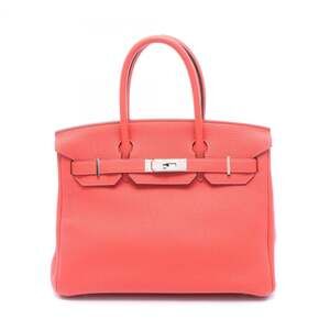 Hermes Birkin 30 Handbag, Leather, Togo Women's, Red